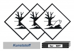 Kennzeichnungs-Set 250x250 Kunststoff - Umweltgefährdend 