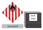 Grosszettel 250x250 Kunststoff - Gefahrgutklasse 4.1 