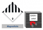 Gefahrzettel 100x100 magnetisch - Gefahrgutklasse 9 