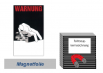 Warnkennzeichnung Kühlmittel "Blanko" auf Magnetfolie 