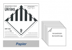 Gefahrgutkennzeichnung "Trockeneis UN 1845" 