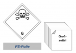Grosszettel 300x300 PE-Folie - Gefahrgutklasse 6.1 