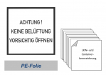 Folienschild CV36 "keine Belüftung" 300x300 PE-Folie 