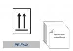 Gefahrgutlabel "Pfeil Ausrichtung" 74x105 Einzelstück 