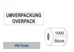 Gefahrgutlabel "UMVERPACKUNG" PE-Folie 150x50 