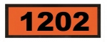 UN1202 ADR-Warntafel, 300x120, Klebefolie 