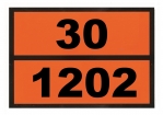 Ziffern-Warntafel, magnetisch, mit Aufdruck 30/1202 