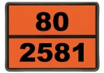 Einschub-Warntafel, Prägung 80/2581, mit Kantenschutz 