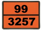 Einschub-Warntafel, Prägung 99/3257, mit Kantenschutz 
