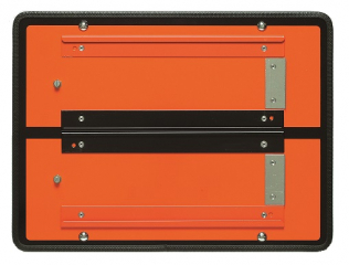 Ziffern-Warntafel, starr, mit Halter, ohne Ziffern  