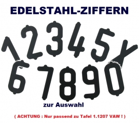 Edelstahl-Nummernziffer zur Auswahl 