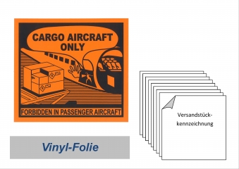 Label "Cargo Airkraft only" 