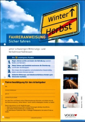 Fahreranweisung "Sicher fahren" 