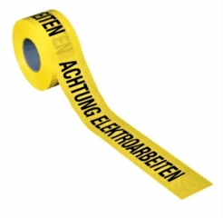Folienabsperrband "ACHTUNG ELEKTROARBEITEN" 