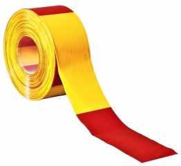 Folienabsperrband  rot/gelb 
