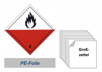 RID Grosszettel 150x150 PE-Folie - Klasse 4.2 