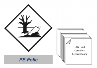Kennzeichnung 300x300 PE-Folie - Umweltgefährdend 