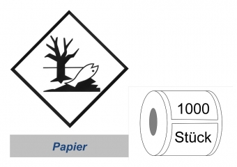 Kennzeichnung 100x100 Papier -  Umweltgefährdend 