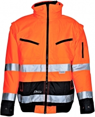 Warnschutzjacke PILOT orange-blau / Größe nach Auswahl 